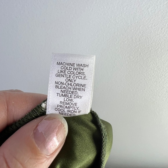 Cato Womens Sz XL Slip Dress Olive Green Spaghetti Strap Coquette Artsy Boho Y2K - Picture 9 of 11